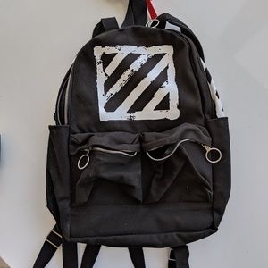 Off White canvas Diagonals brush strokes